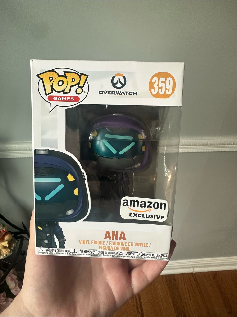 Funko Games Overwatch Ana Vinyl Figure - Purple & Teal (Amazon Exclusive)